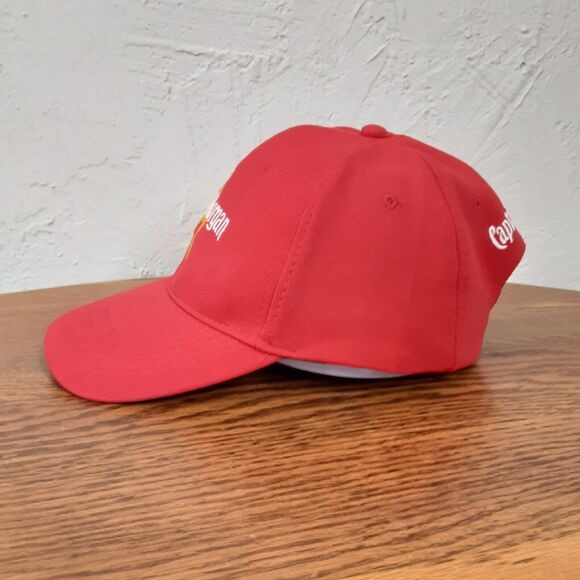 Captain Morgan Spiced Rum Hat Cap Strapback Mens Red Adjustable Logo - Picture 2 of 10